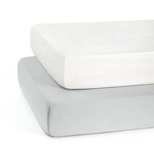 Baby Crib Sheets for Boys Girls, Super Soft Toddler Bed Sheets, 2 Pack